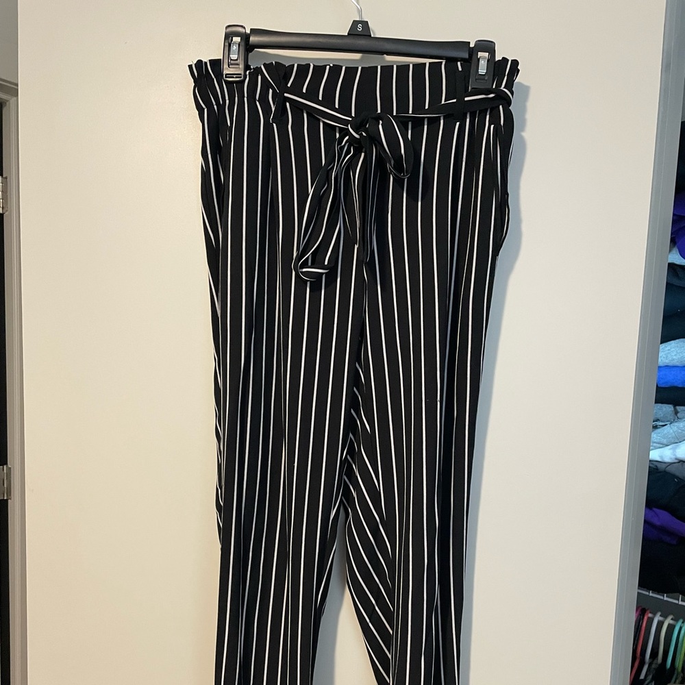 Striped trouser pants